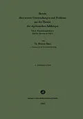 E-Book (pdf) Bericht über neuere Untersuchungen und Probleme aus der Theorie der algebraischen Zahlkörper von Helmut Hasse