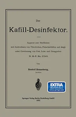 E-Book (pdf) Der Kafill-Desinfektor von Rudolf Henneberg
