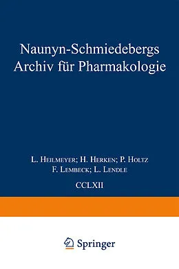 E-Book (pdf) Naunyn Schmiedebergs Archiv für Pharmakologie von E. Habermann, H. Herken, P. Holtz