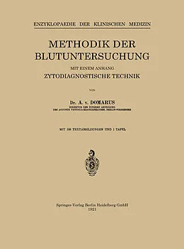 E-Book (pdf) Methodik der Blutuntersuchung von A. von Donarus, Leo Langenstein