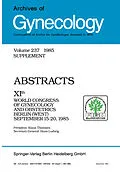 E-Book (pdf) Archives of Gynecology von H. A. Hirsch, F. E. Loeffler, H. Ludwig