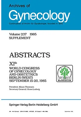 E-Book (pdf) Archives of Gynecology von H. A. Hirsch, F. E. Loeffler, H. Ludwig