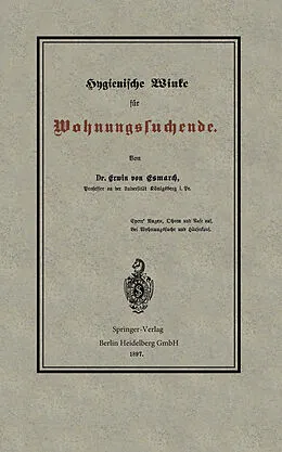 E-Book (pdf) Hygienische Winke für Wohnungssuchende von Erwin von Esmarch