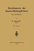 E-Book (pdf) Betriebspraxis der Baumwollstrangfärberei von Fr Eppendahl
