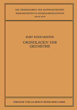 E-Book (pdf) Vorlesungen über Grundlagen der Geometrie von Kurt Reidemeister