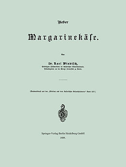 E-Book (pdf) Ueber Margarinekäse von Kurt Windisch