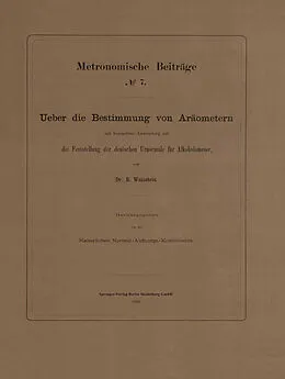 E-Book (pdf) Metronomische Beiträge von Bernhard Weinstein, Wilhelm Förster