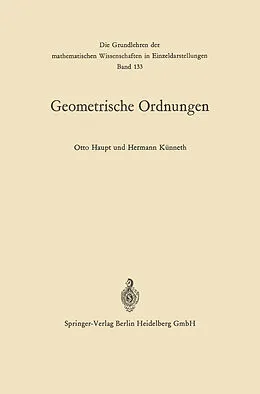 E-Book (pdf) Geometrische Ordnungen von Otto Haupt, Hermann Künneth