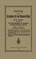 E-Book (pdf) Auszug aus dem Arzneibuch für das Deutsche Reich von Verlag von Julius Springer, Berlin