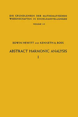 E-Book (pdf) Abstract Harmonic Analysis von Edwin Hewitt, Kenneth Allen Ross