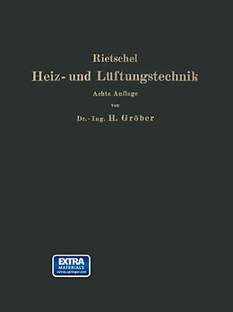 Kartonierter Einband H. Rietschels Leitfaden der Heiz- und Lüftungstechnik von Hermann Rietschel, I. B: urgers, Heinrich Groeber