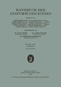 E-Book (pdf) Handbuch der Anatomie des Kindes von Joseph Becker, Otto Dragendorff, Ludwig Gräper