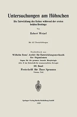 E-Book (pdf) Untersuchungen am Hühnchen von Robert G. Wetzel