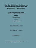 E-Book (pdf) Über das dielektrische Verhalten von Niederspannungskondensatoren mit geschichteter Papierisolation von Friedrich August Schäfer