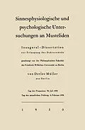 E-Book (pdf) Sinnesphysiologische und psychologische Untersuchungen an Musteliden von Detlev Müller-Using