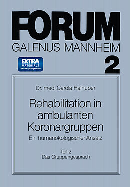 E-Book (pdf) Rehabilitation in ambulanten Koronargruppen von Carola Halhuber