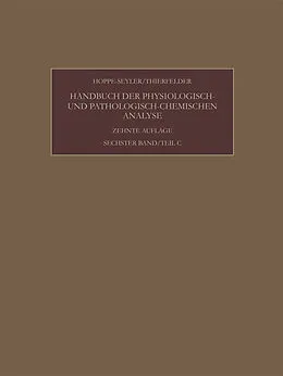 E-Book (pdf) Enzyme von Felix Hoppe-Seyler, Konrad Lang, Günther Siebert