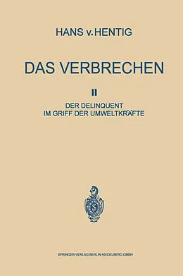 E-Book (pdf) Das Verbrechen II von Hans von Hentig