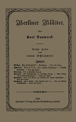 E-Book (pdf) Berliner Blätter von Karl Nauwerck