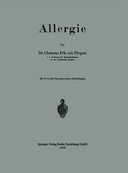 E-Book (pdf) Allergie von Clemens Peter Pirquet von Cesenatico
