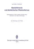 E-Book (pdf) Gestalttheorie und dialektischer Materialismus von Michael Stadler