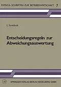 E-Book (pdf) Entscheidungsregeln zur Abweichungsauswertung von L. Streitferdt