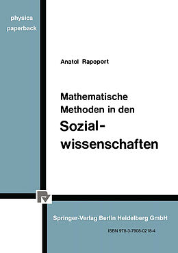E-Book (pdf) Mathematische Methoden in den Sozialwissenschaften von A. Rapoport
