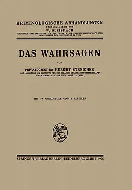 E-Book (pdf) Das Wahrsagen von Hubert -J. Streicher