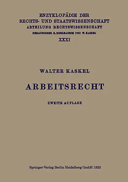 E-Book (pdf) Arbeitsrecht von Walter Kaskel