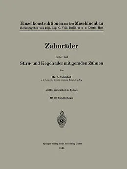 E-Book (pdf) Zahnräder von Adalbert Schiebel, Wolfram Lindner