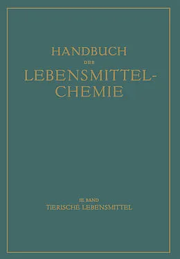 E-Book (pdf) Tierische Lebensmittel von E. Bames, Aloys Bömer, Adolf Juckenack