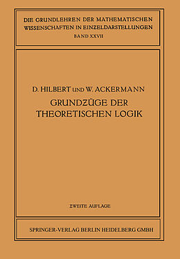 E-Book (pdf) Grundzüge der theoretischen Logik von David Hilbert, Wilhelm Ackermann