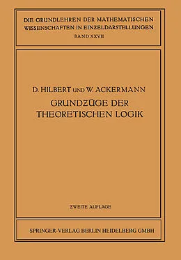 E-Book (pdf) Grundzüge der theoretischen Logik von David Hilbert, Wilhelm Ackermann