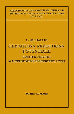 E-Book (pdf) Oxydations-Reductions-Potentiale von Leonor Michaelis