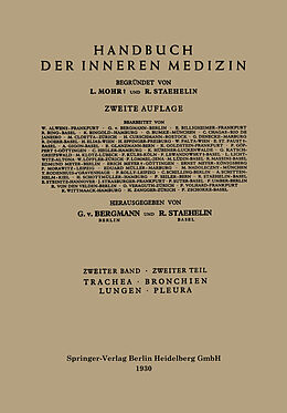 Kartonierter Einband Trachea, Bronchien, Lungen, Pleura von Gustav von Bergmann, Leo Mohr