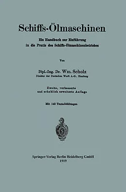 E-Book (pdf) Schiffs-Ölmaschinen von William Scholz