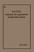E-Book (pdf) Praktikum der quantitativen anorganischen Analyse von Alfred Stock, Arthur Stähler