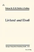 E-Book (pdf) Livland und Elsaß von Georg Gottfried Dehio