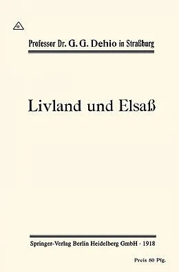 E-Book (pdf) Livland und Elsaß von Georg Gottfried Dehio