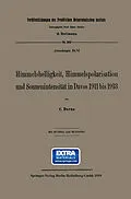 E-Book (pdf) Himmelshelligkeit, Himmelspolarisation und Sonnenintensität in Davos 1911 bis 1918 von Carl W. Dorno