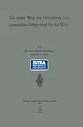 E-Book (pdf) Ein neuer Weg zur Herstellung von Leseproben (Sehproben) für die Nähe von Rudolf Birkhäuser