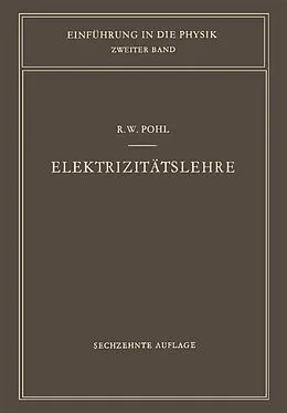 E-Book (pdf) Elektrizitätslehre von Robert W. Pohl