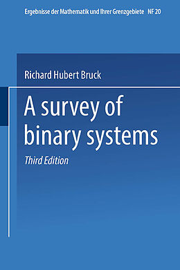 Kartonierter Einband A Survey of Binary Systems von Richard Hubert Bruck