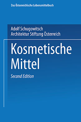 Kartonierter Einband Kosmetische Mittel von Adolf Schugowitsch, Architektur Stiftung Österreich