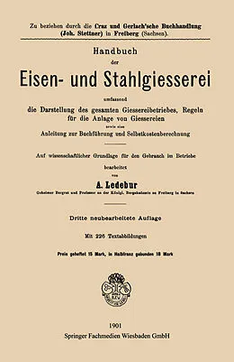 E-Book (pdf) Handbuch der Eisen-und Stahlgiesserei von Adolf Ledebur
