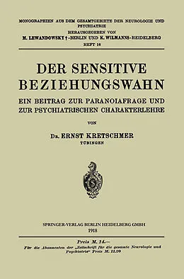 E-Book (pdf) Der Sensitive Beziehungswahn von Ernst Kretschmer