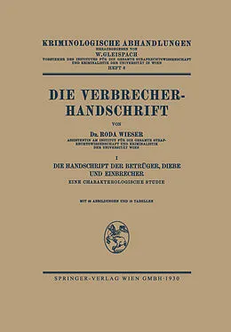 E-Book (pdf) Die Verbrecher-Handschrift von Roda J. Wieser