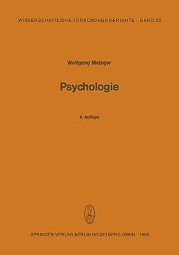 E-Book (pdf) Psychologie von Wolfgang Metzger