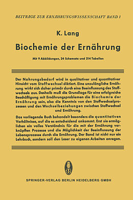 E-Book (pdf) Biochemie der Ernährung von K. Lang