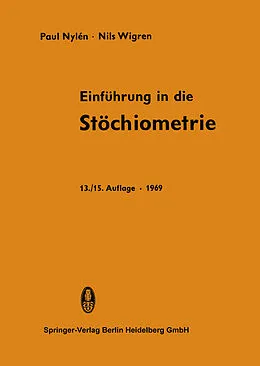 E-Book (pdf) Einführung in die Stöchiometrie von Paul Nylén, Nils Wigren